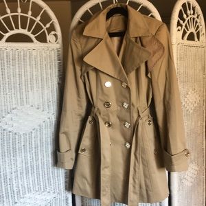 Tan Calvin Klein trench
